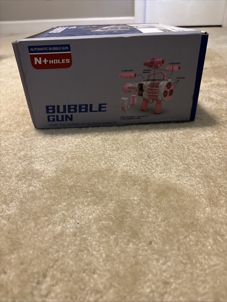 Open Box Versditas Automatic Bubble Gun Rocket Launcher With All Accessories