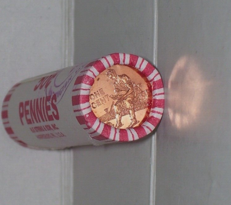 2009  P  Lincoln Cents LP 2 Mint Roll POSTMARKED  A2