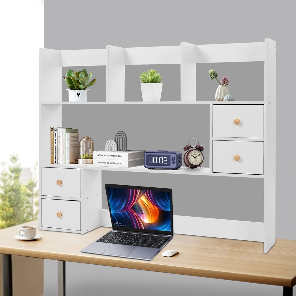 Desktop Organizer Office Storage Rack Desktop Shelf Rack