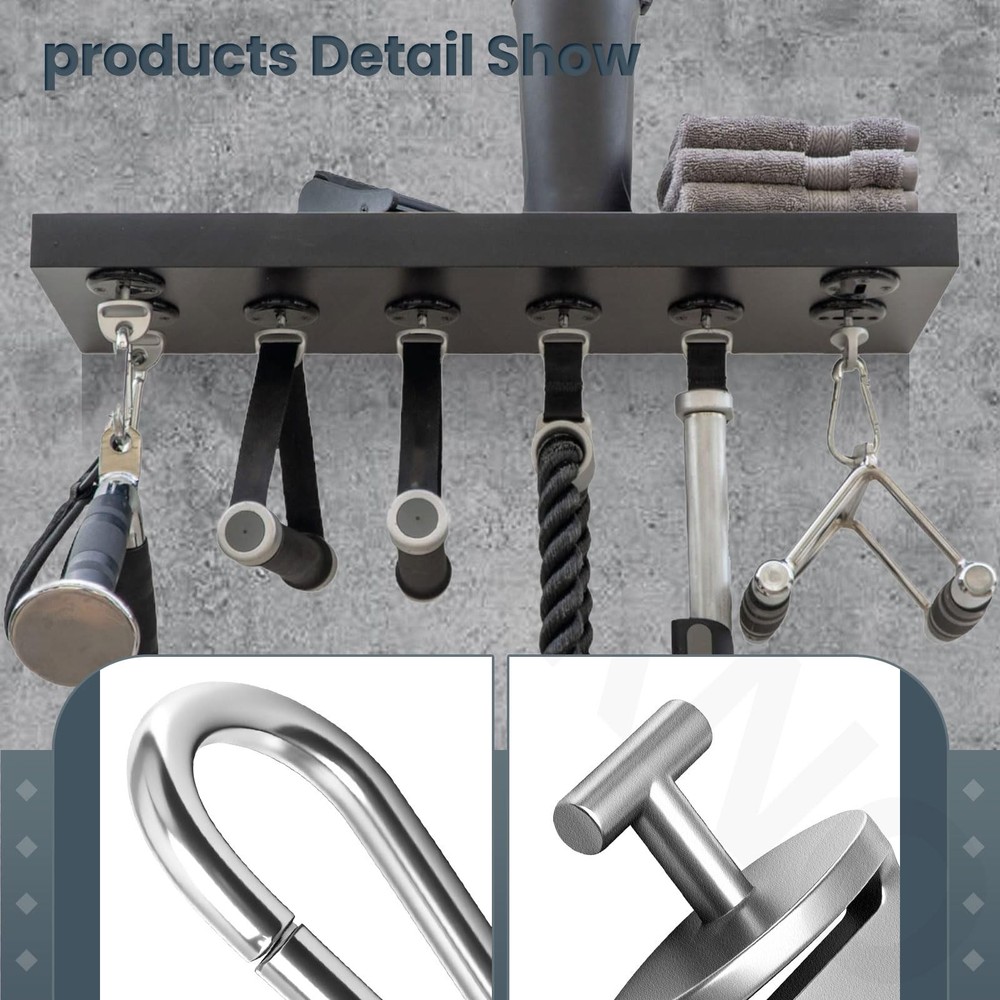 4 Pair T Lock Adapter With Snap Hooks For Tonal Accessory Cable Machine New