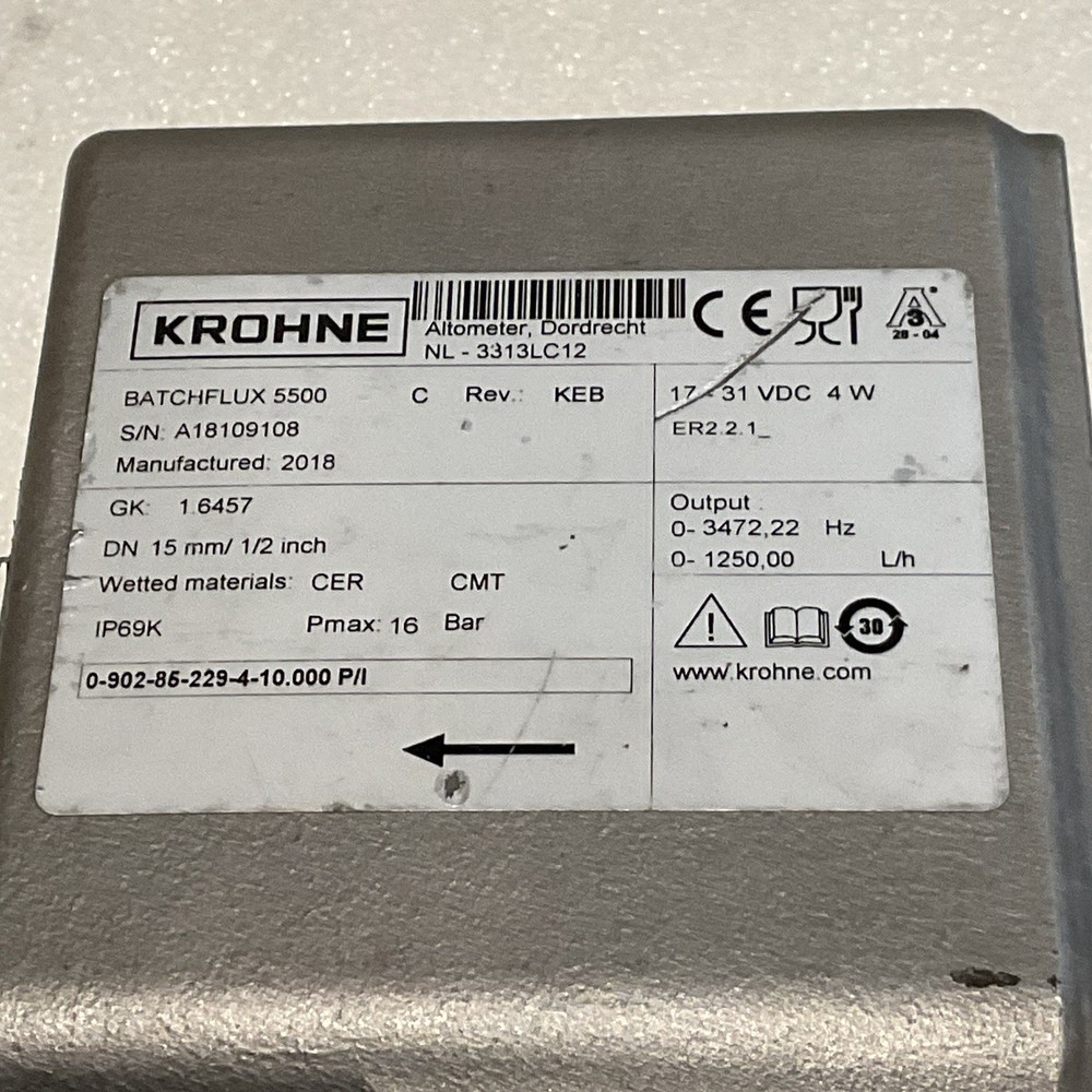 Krohne BATCHFLUX 5500 C Flow Meter