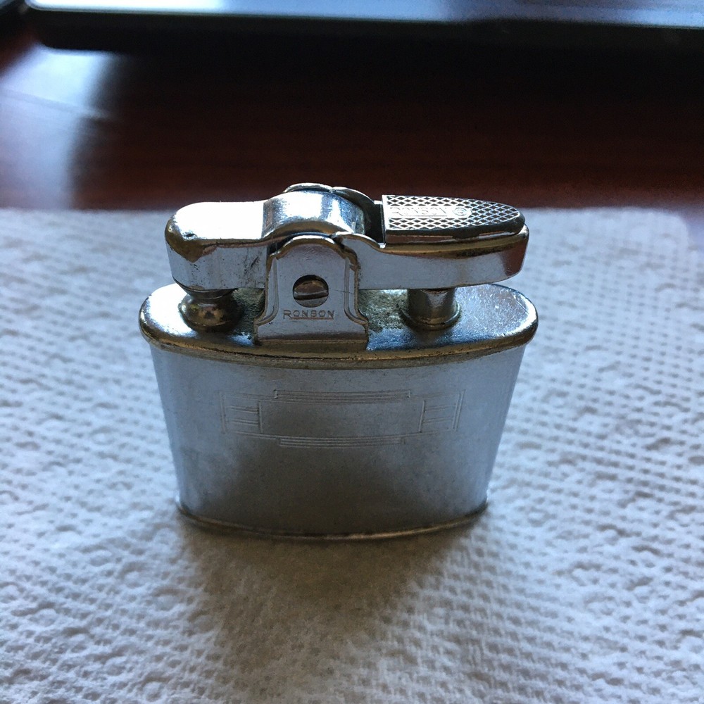 Vintage Ronson "Standard" Etched Lighter with Engraving space