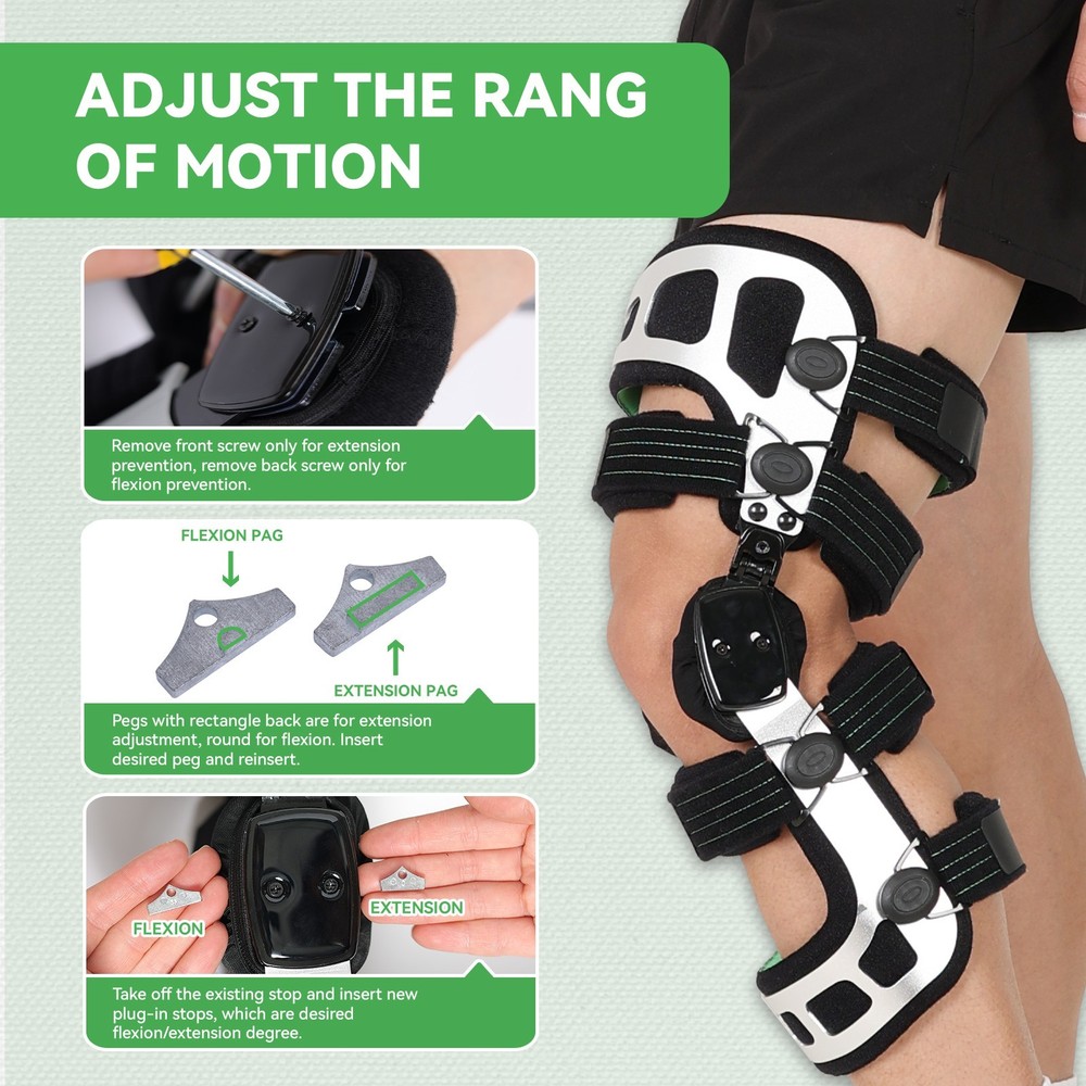  Double Upright OA Unloader Knee Brace,For Bone on Bone Arthritis Support