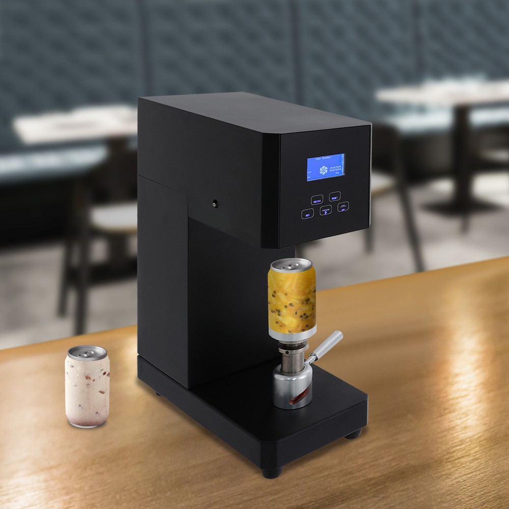 Semi Automatic Pop Can Sealing Machine Cola Can Sealer Container Plastic Bottles