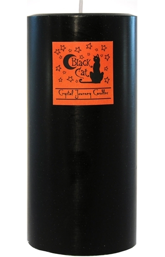 Black Cat Ritual Spell 3"x6" Pillar Candle!