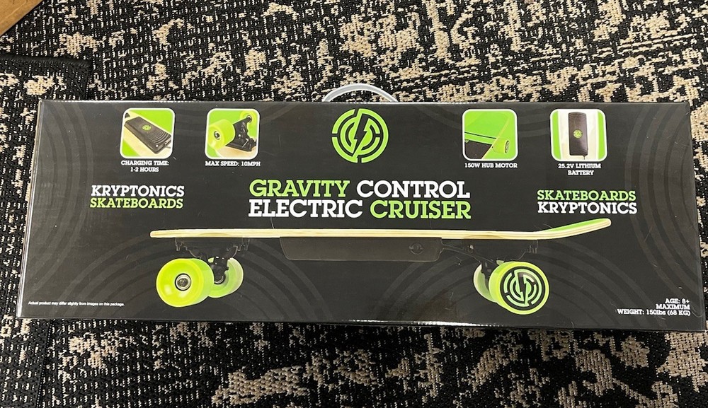 Gravity Control Kryptonics 28" Electric Cruiser Needs Battery Replacement