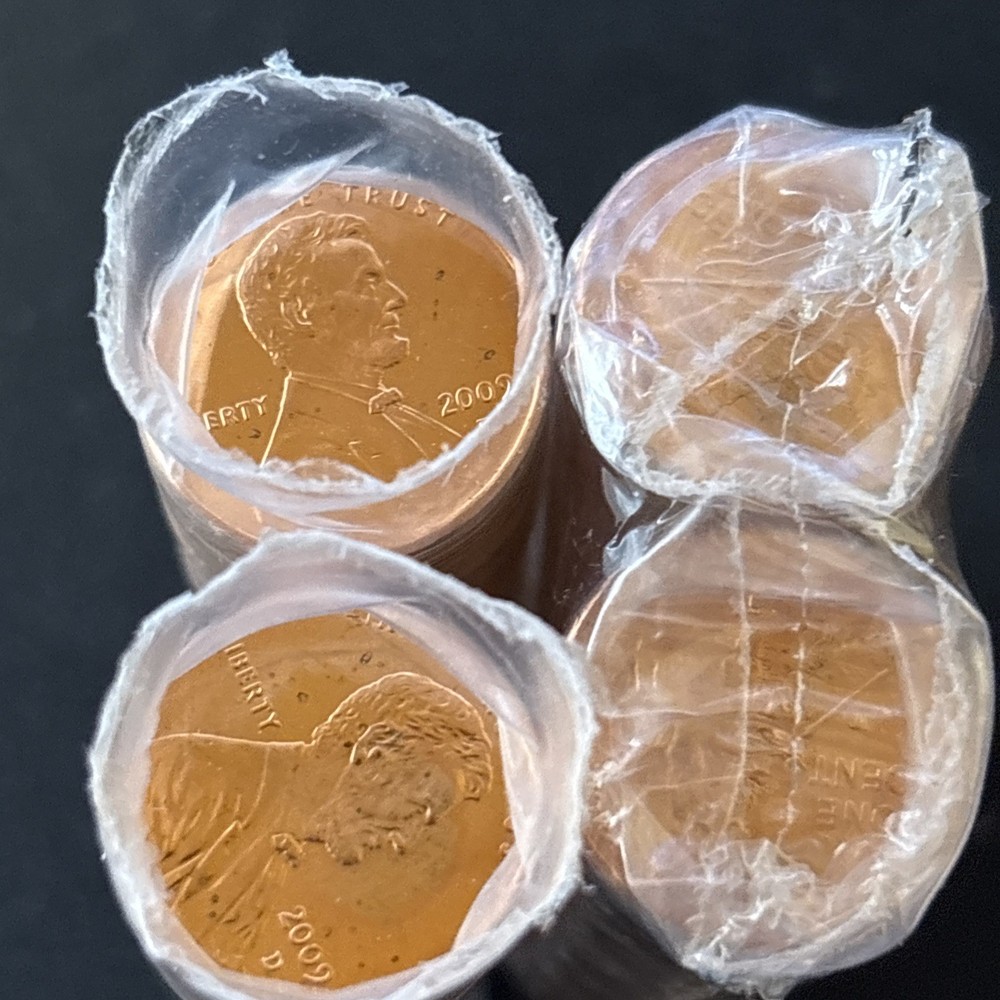 FOUR (4) Unopened Rolls 2009-D FORMATIVE YEARS 1¢ CENTS