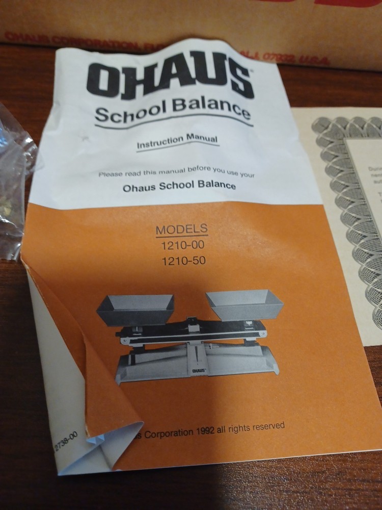OHAUS Compact Bench Scale Dual Pan Grams