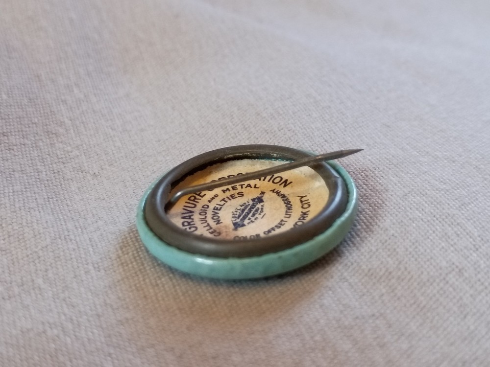 Vintage Audubon Society Bald Eagle Pinback Button.