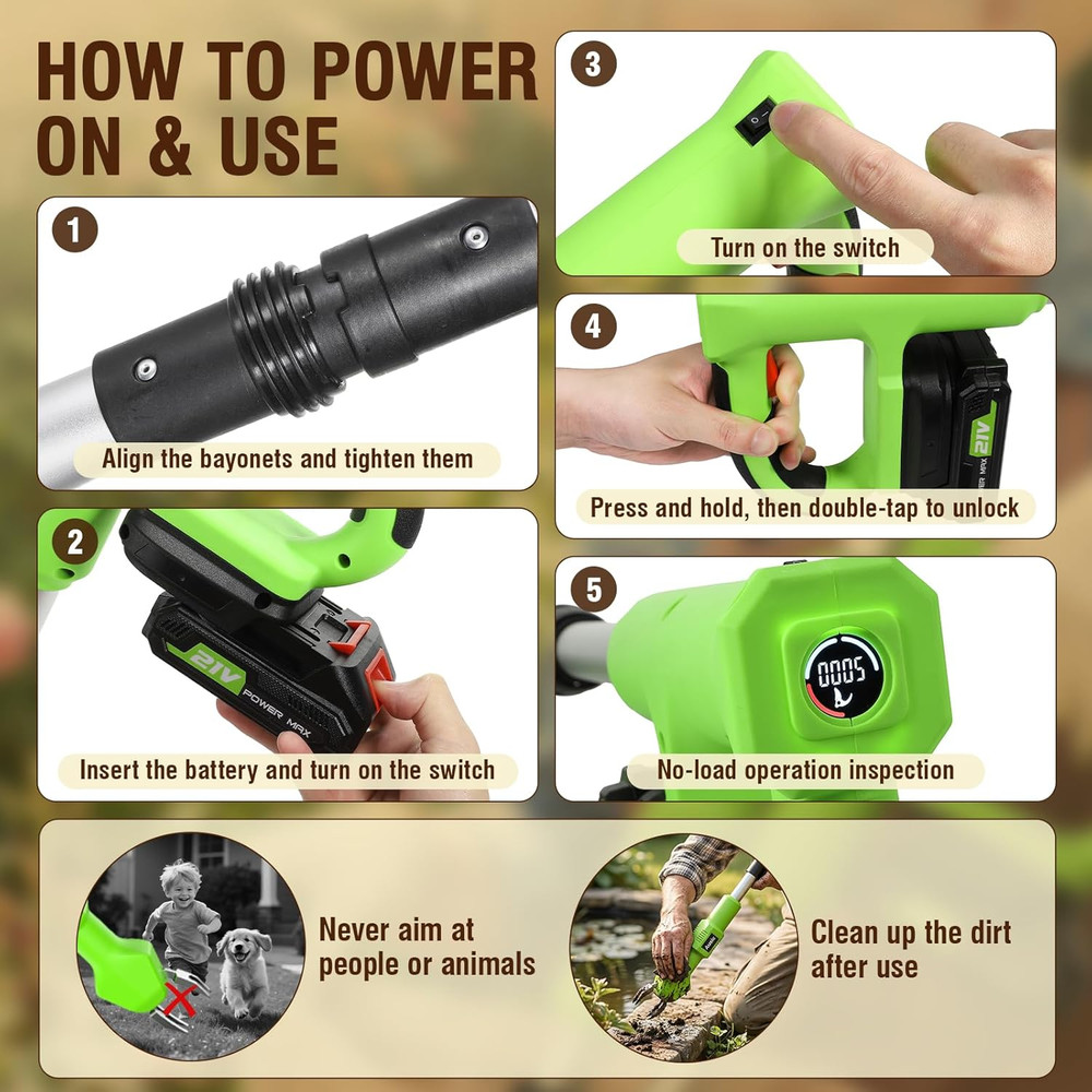 Electric Weed Puller Tool, No Bending Weed Remove Tool, Stand up Weed Puller Too