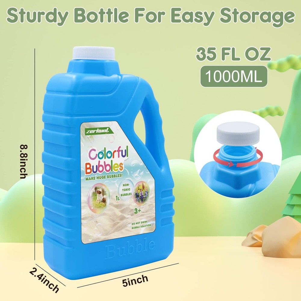 Bubble Solution Refill 33.8 OZ Bubble Concentrate Solution for Bubble Machine...