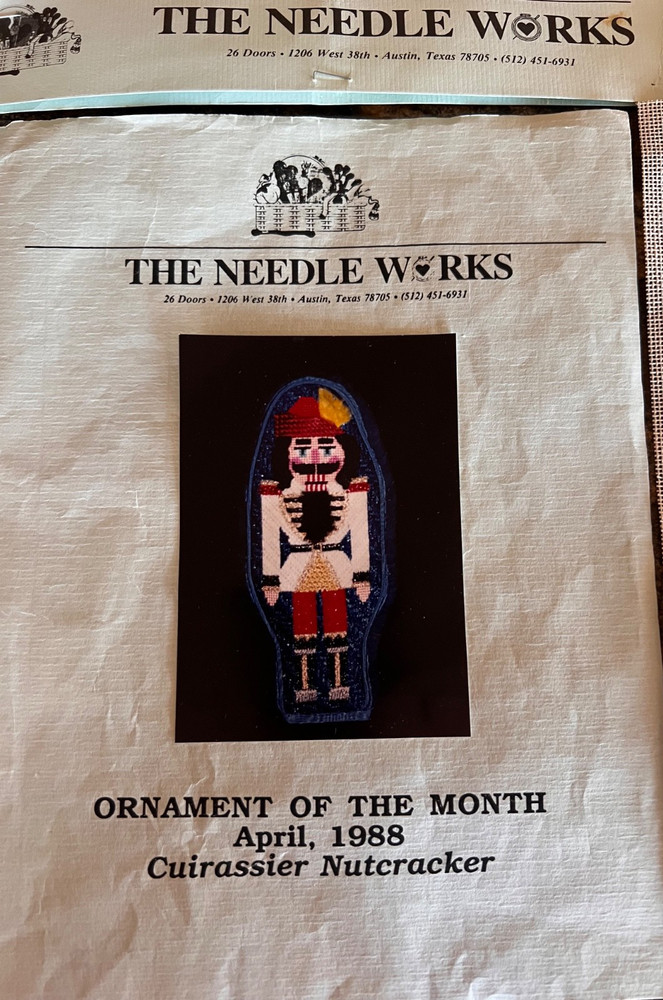 CUIRASSIER NUTCRACKER NEEDLEPOINT 10% Complete Instructions Side Notes Floss