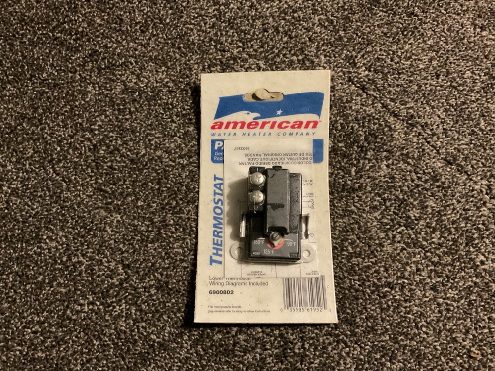 New American Water Heater Company thermostat 6900802
