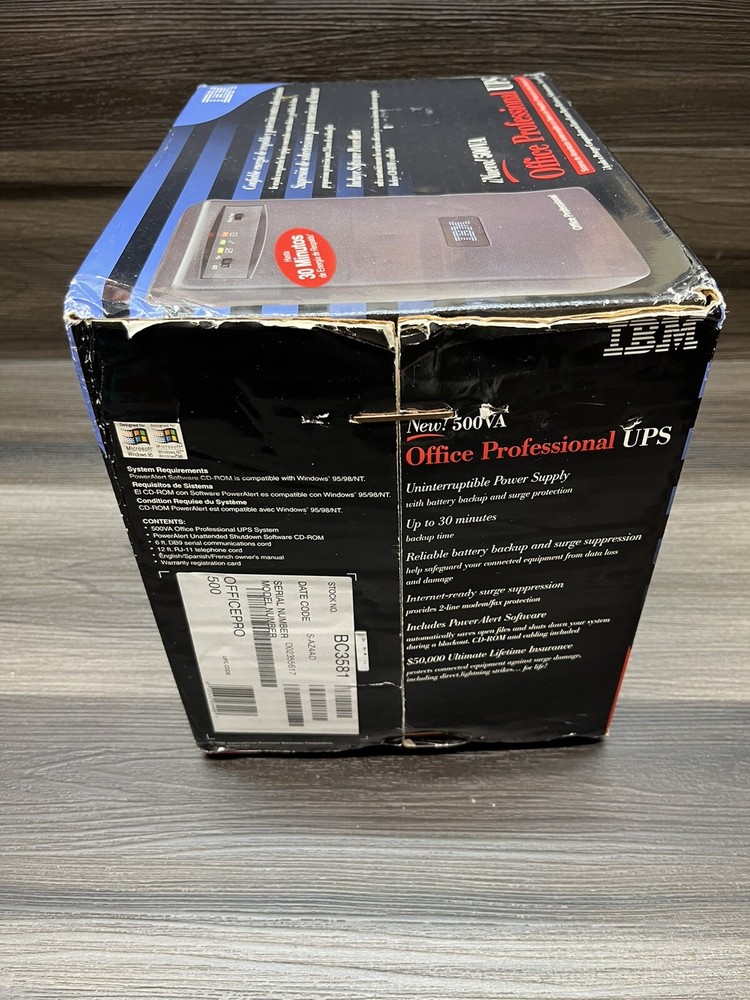 IBM Office Professional UPS 500VA *NEW*