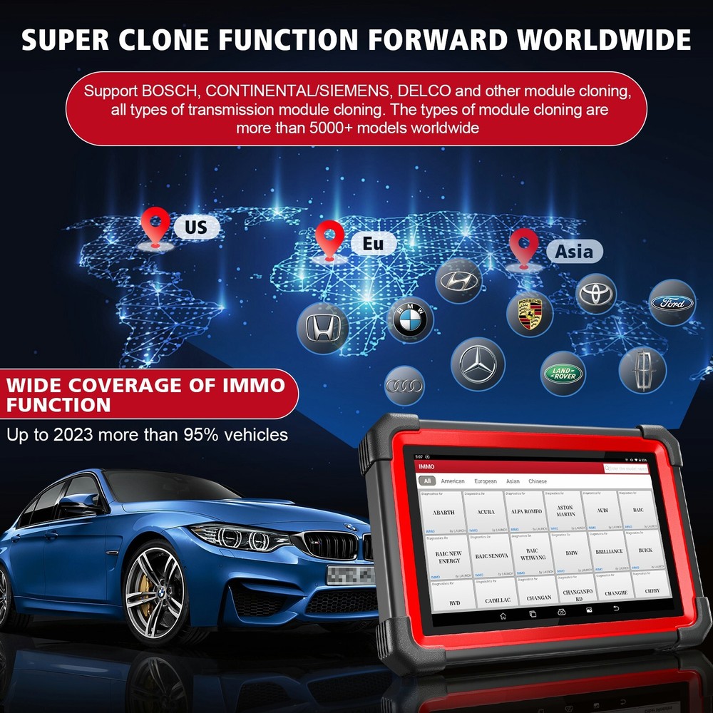 Launch X431 IMMO ELITE PLUS PRO5 K~ey Programming Full System Diagnostic Scanner