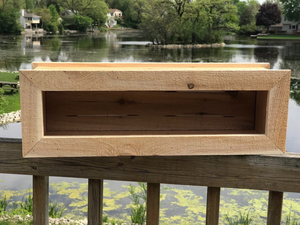 3/4" Solid Cedar Flower, Herb Planter box Various Sizes With FREE SHIPPING