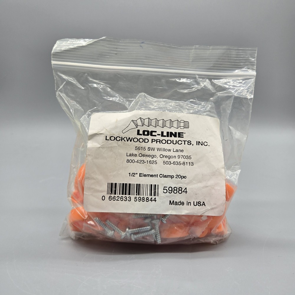 Loc-Line 59884 1/2" Element Clamp - 20pc