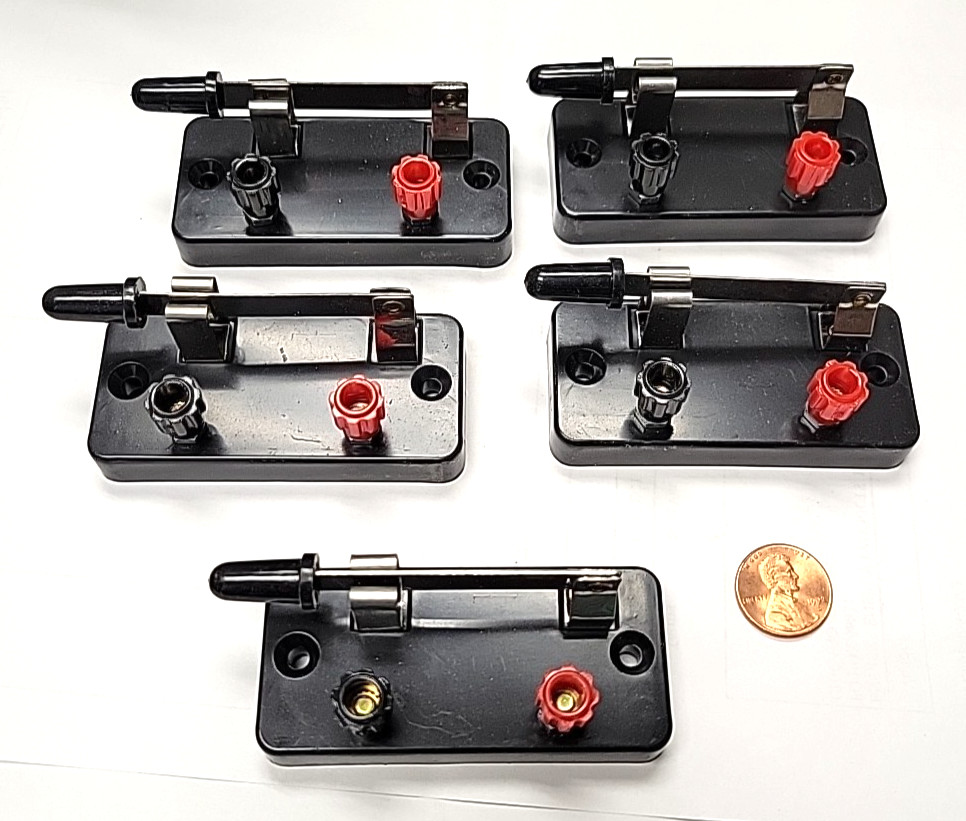 experimental Knife Switch (5pcs) spst Single Throw Blade w/bind posts mountable