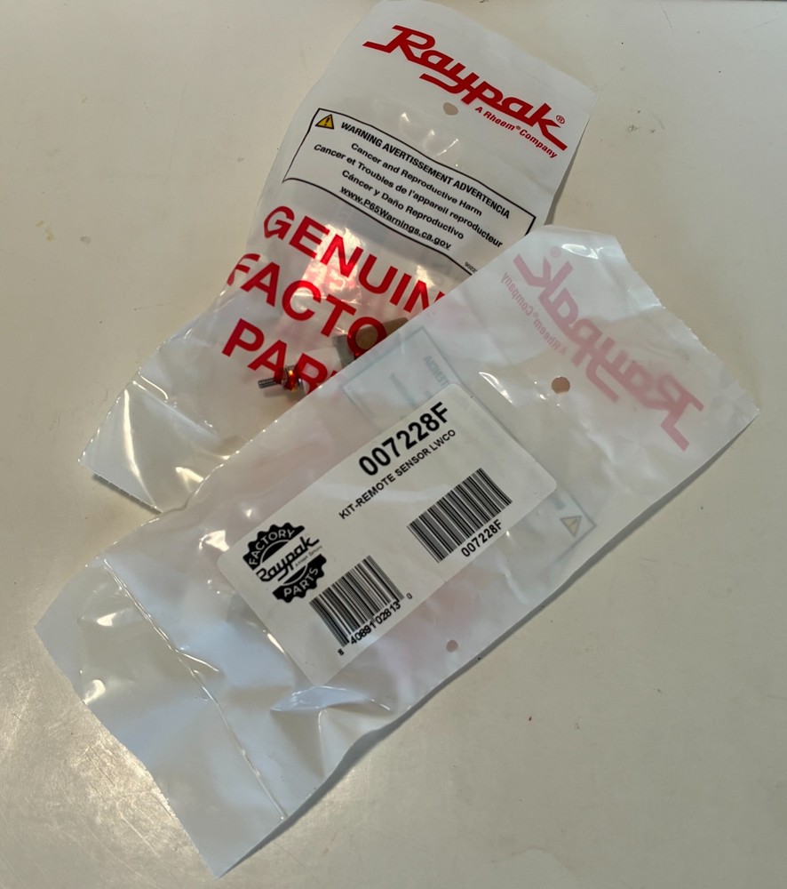 Raypak Kit Remote Sensor LWCO 007228F (1025)