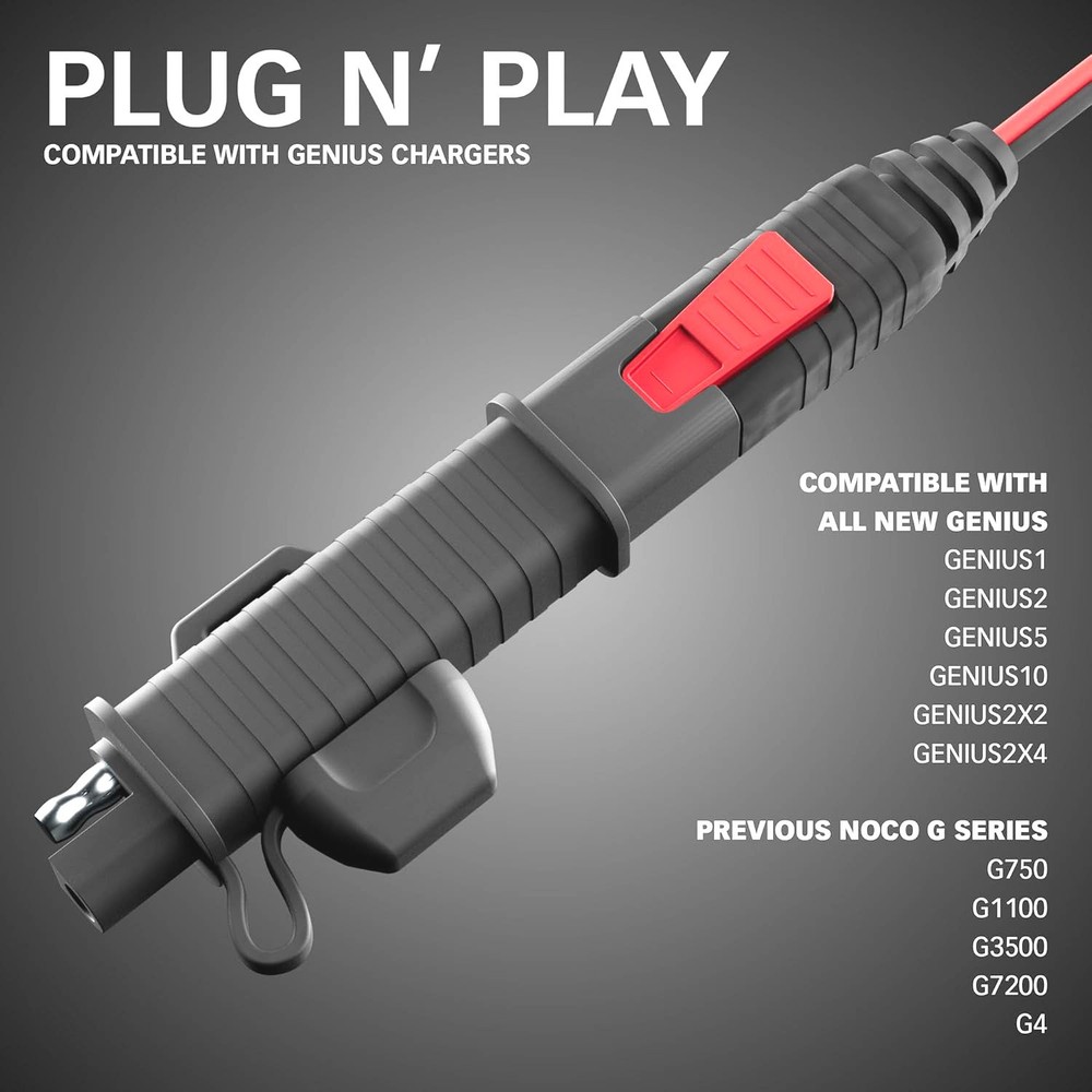 NOCO Genius SAE Battery Charger Adapter Terminal Connector- Universal Compatible