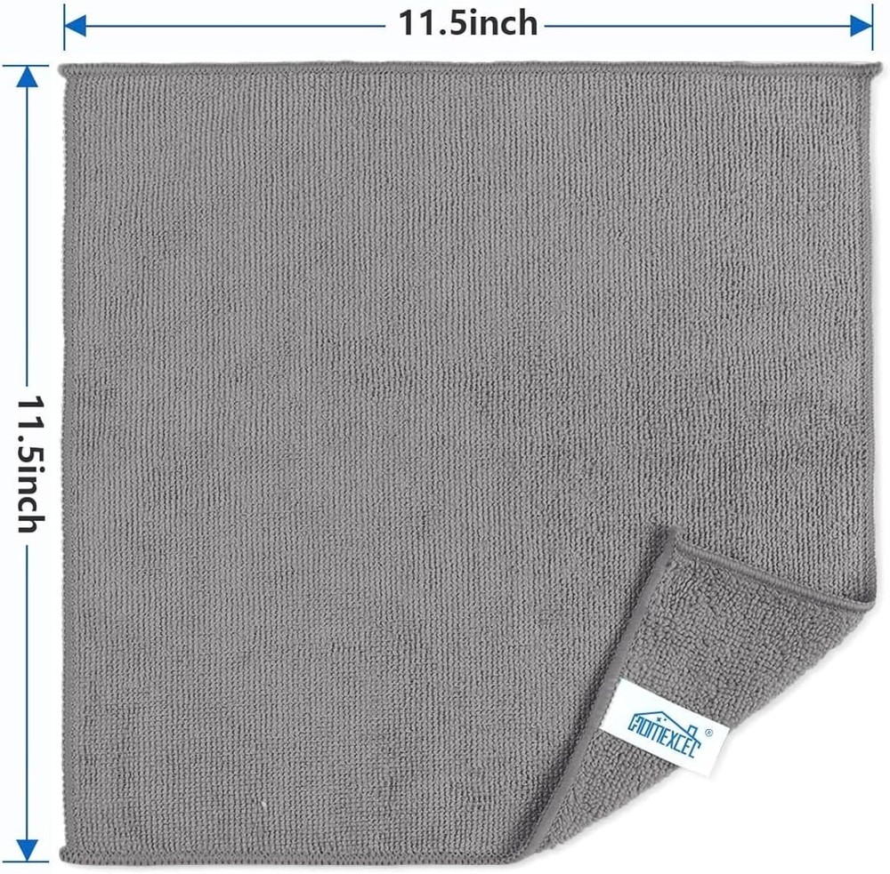 Versatile Microfiber Cleaning Cloths 8 Pack - Lint-Free & Eco-Friendly Solution