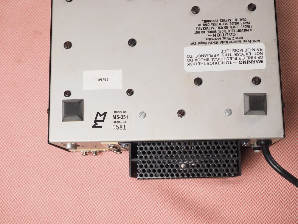 McGohan Electronics Audio Power Amplifier 35 Watt Amplifier MS 351 MS-351