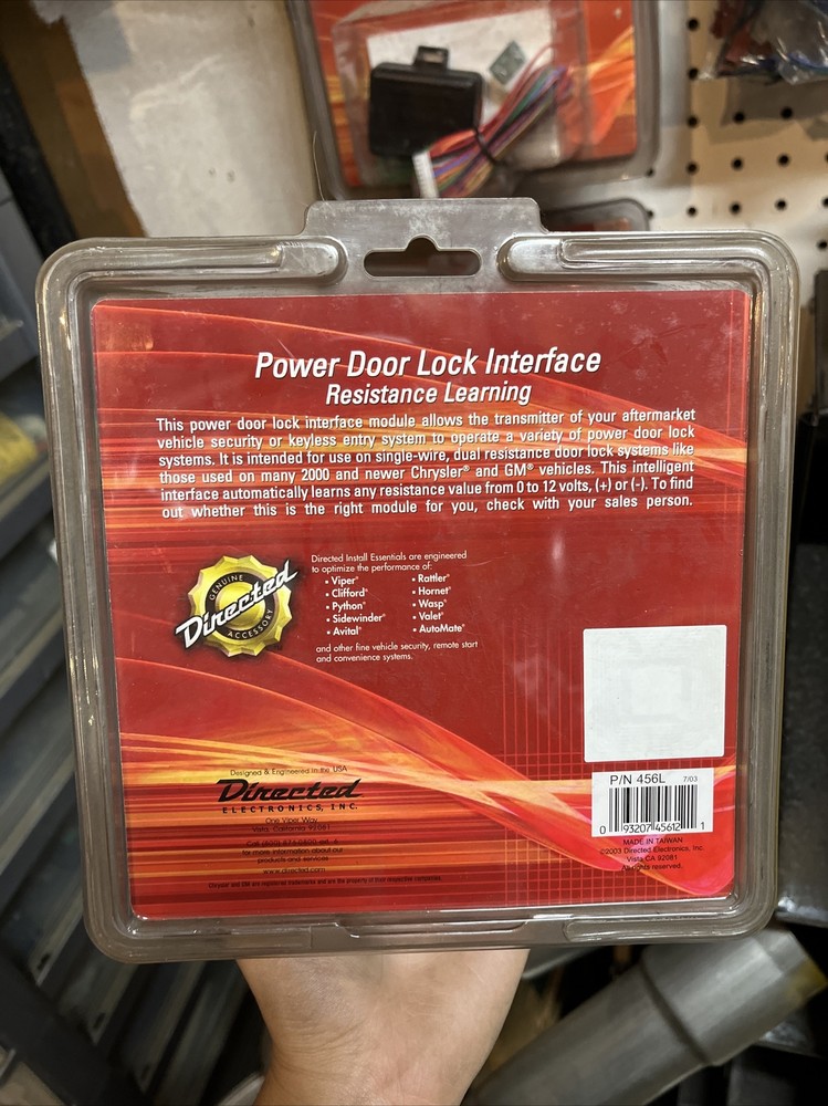 DEI 456L POWER DOOR LOCK INTERFACE Resistance Learning DIRECTED ELECTRONICS NEW