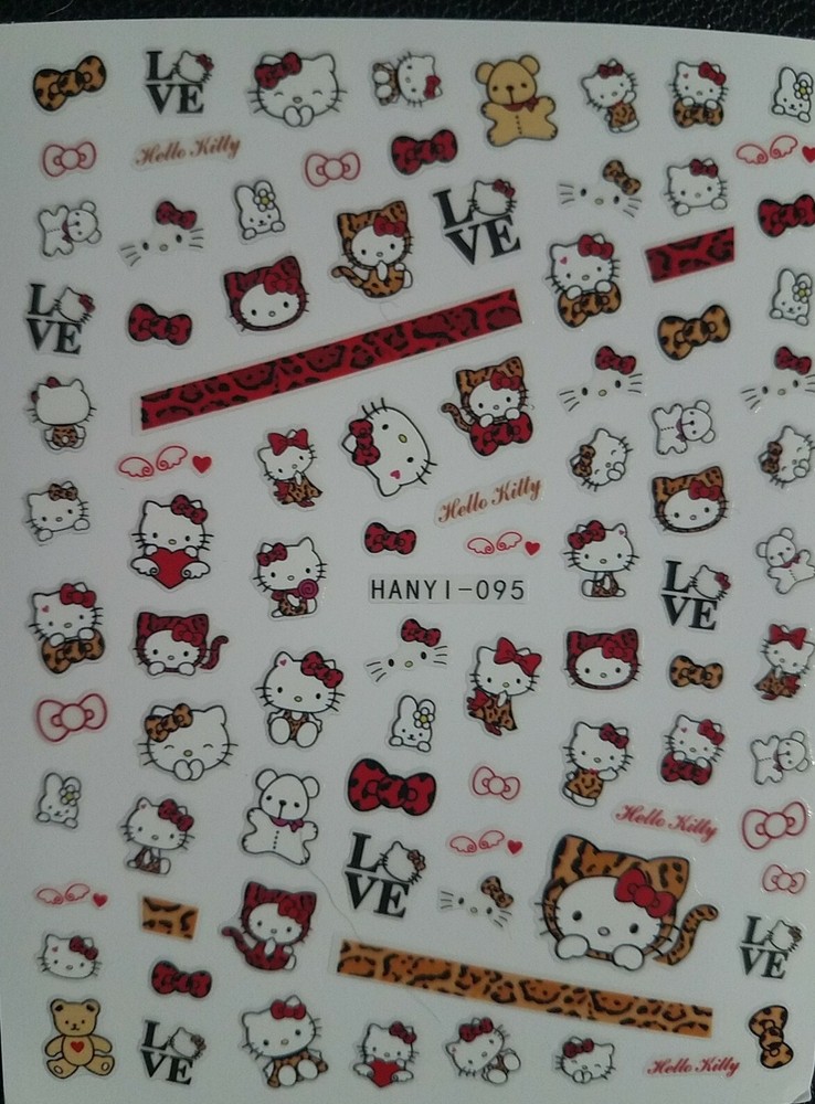 Hello Kitty Nail Art Stickers