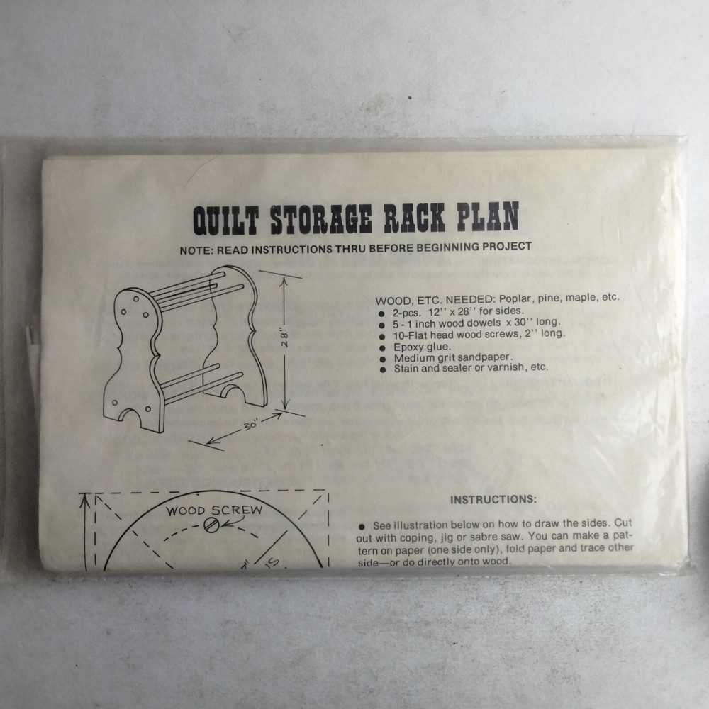 Quilt Storage Rack Plan Woodworking