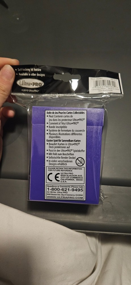 Ultra Pro 80 Card Deck Box - Purple