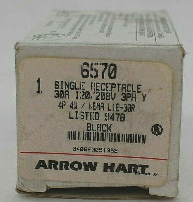 Arrow Hart 6570 Single Receptacle
