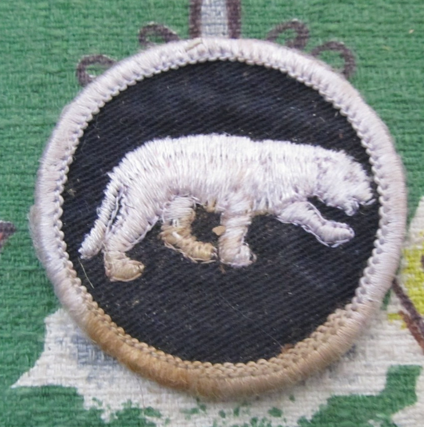 Vintage Polar bear embroidered patch