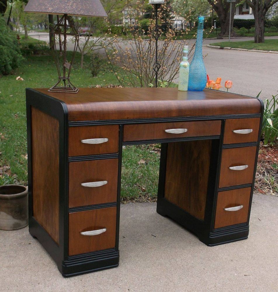 4-1/2" Art Deco Pull Satin Chrome