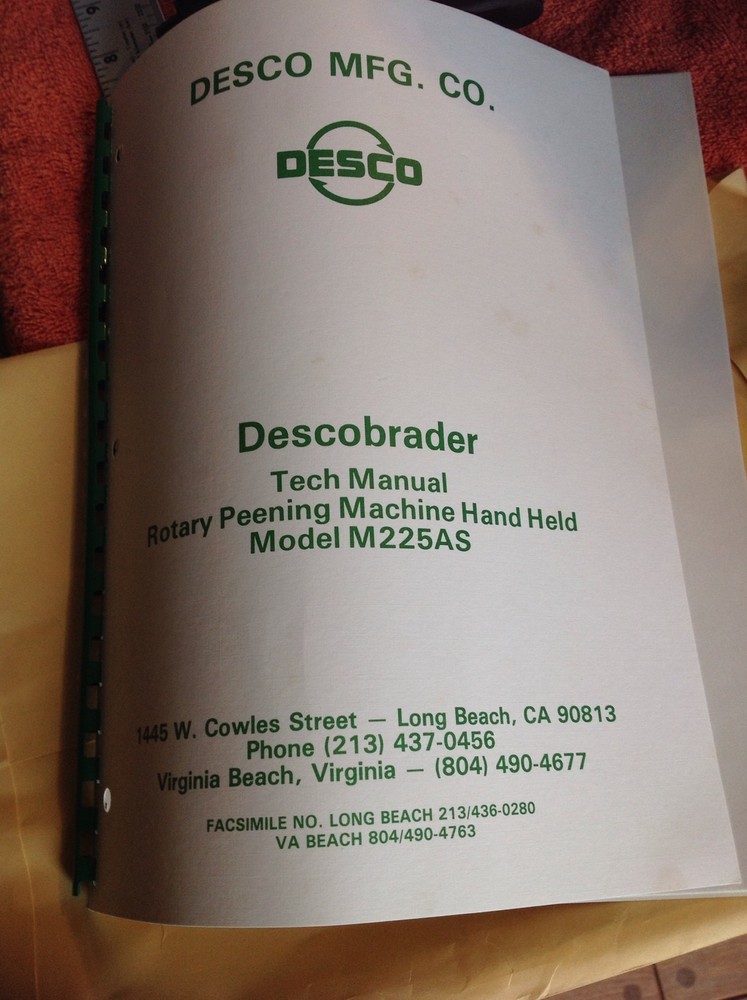 Desco Mini-Flushplate System Model M225AS NSN 3895-01-149-3337