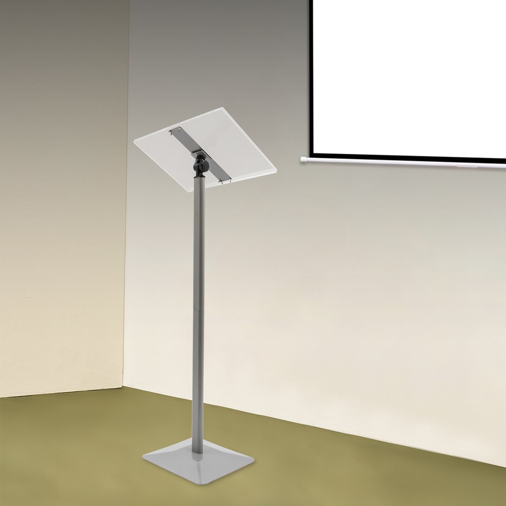 Small Acrylic Podium Stand, Angle Adjustable, Modern Lecterns & Pulpits