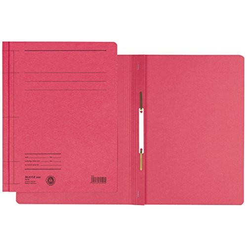 Leitz Cardboard Binder, A4, Red – (Ring Binders A4 Ring Binder Red, Red, Red, A4