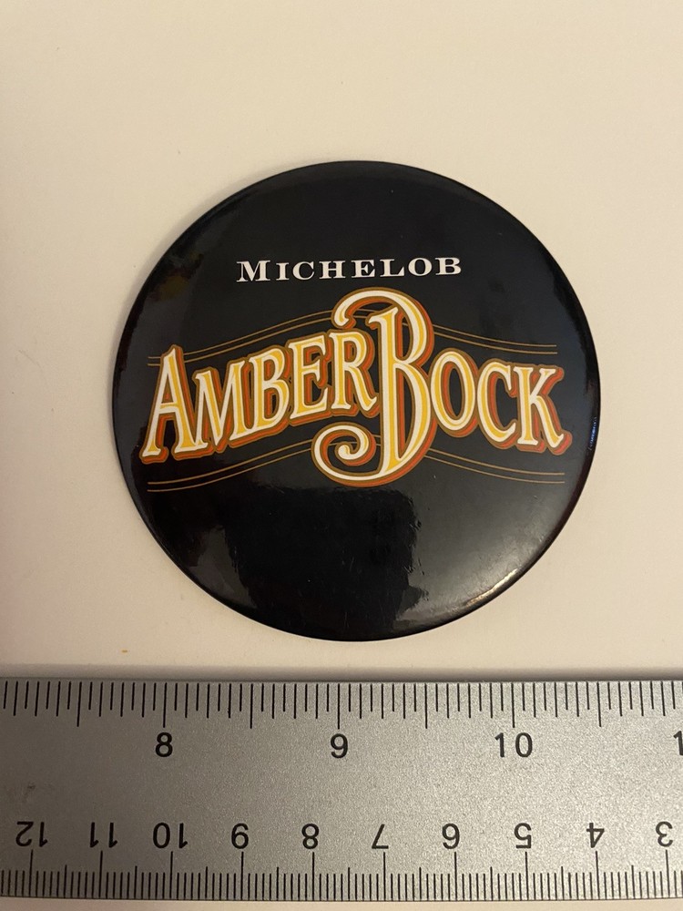Michelob AmberBock Pin Back Button P68