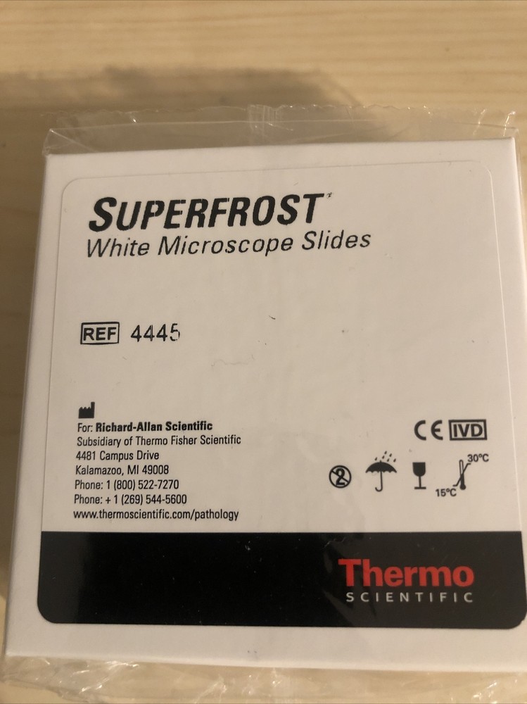 Thermoscientific Superfrost White Microscope Slides, #4445