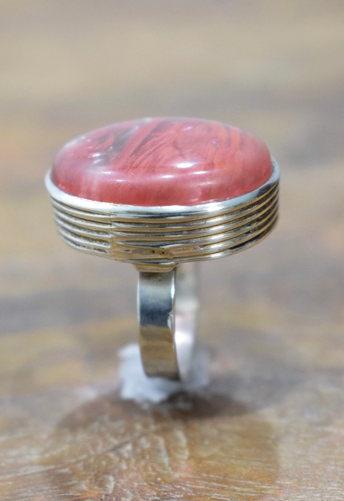 Ring Sterling Silver Cherry Quartz Stone Ring