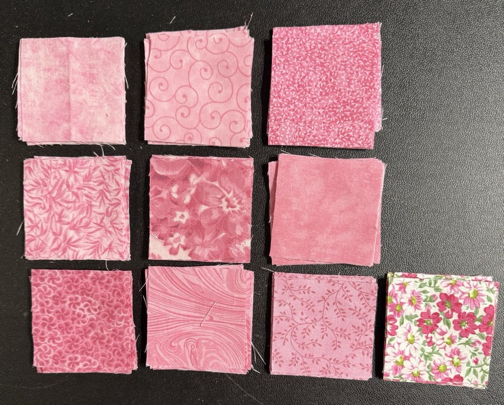 Mini Charm 2.5” Squares - All Pinks - 100 Pc