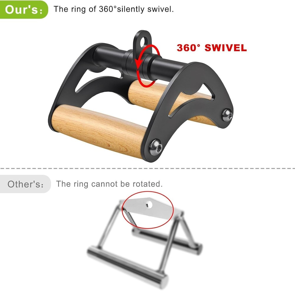 Gym Cable Attachment Pull Handle, Kipika V Bar Cable Row Gym Workout Attachment