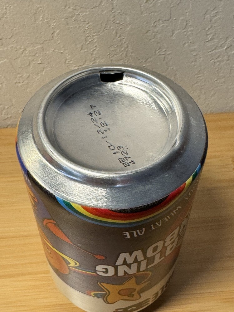 Marble Wheating Rainbow Ale - Empty Beer Can - Bottom Opened