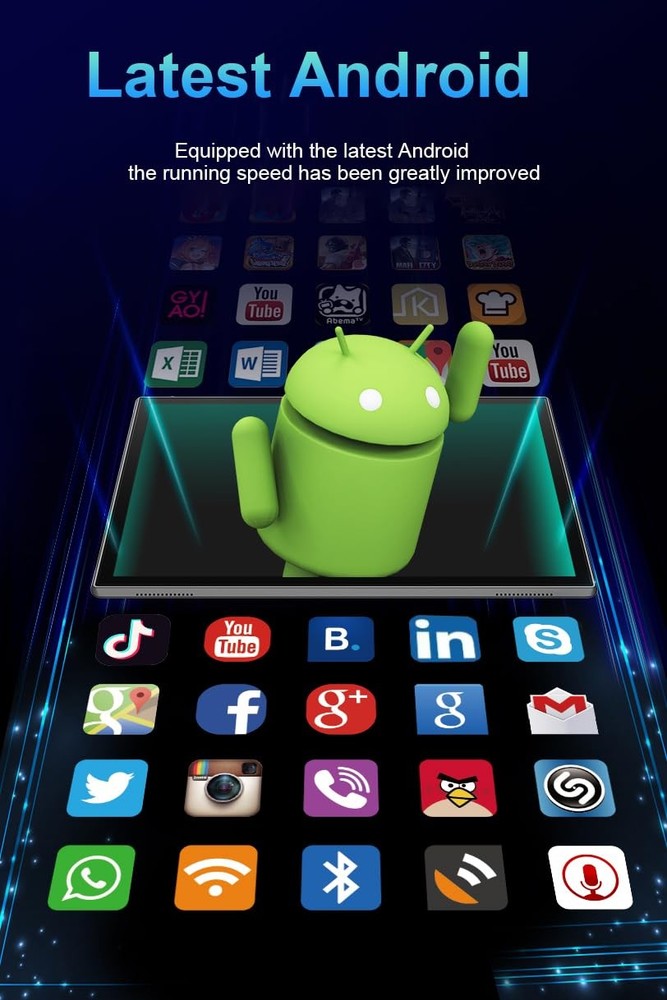 ZZB 10 inch Tablet Android 15 Tablet PC, 10.1 Android Tablets DDR4 8GB RAM 32...