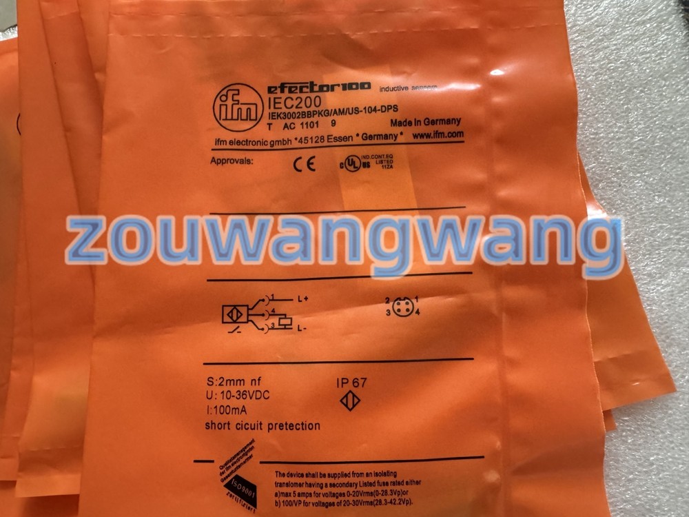 1PCS New IFM IEC200 IEK3002BBPKG/AM/US-104-DPS Sensor&Proximity Switch