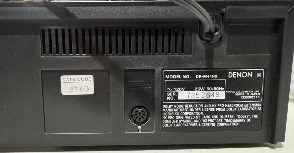 Denon DR-M44HX Cassette Deck