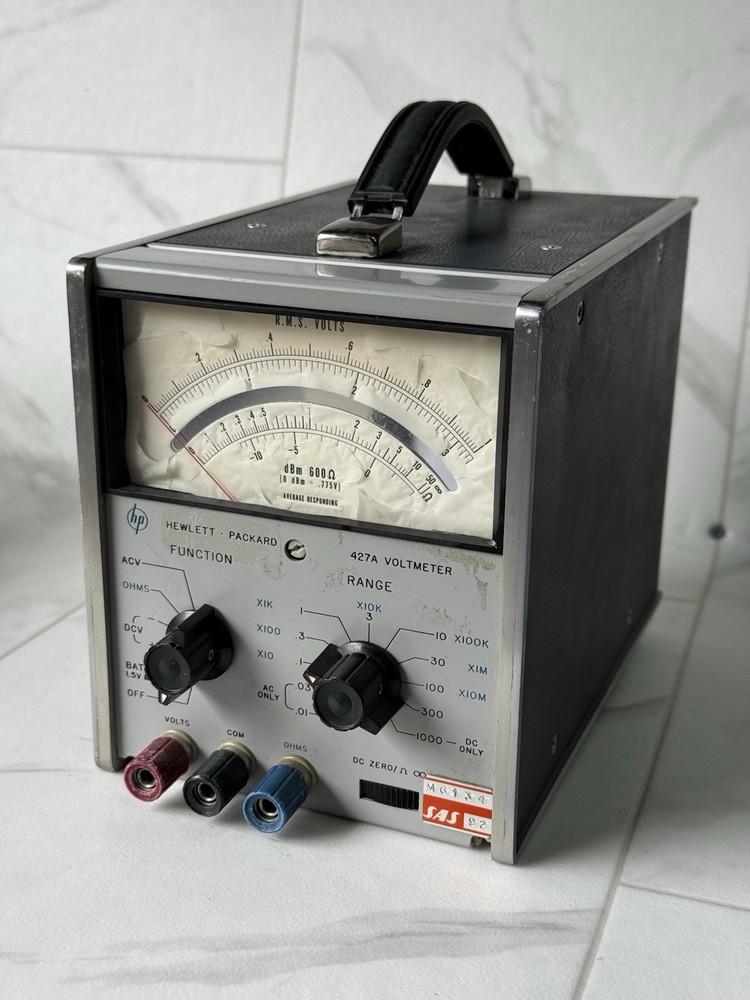 Hewlett Packer Voltmeter 427a Missing Power Cord - Unattested Vintage