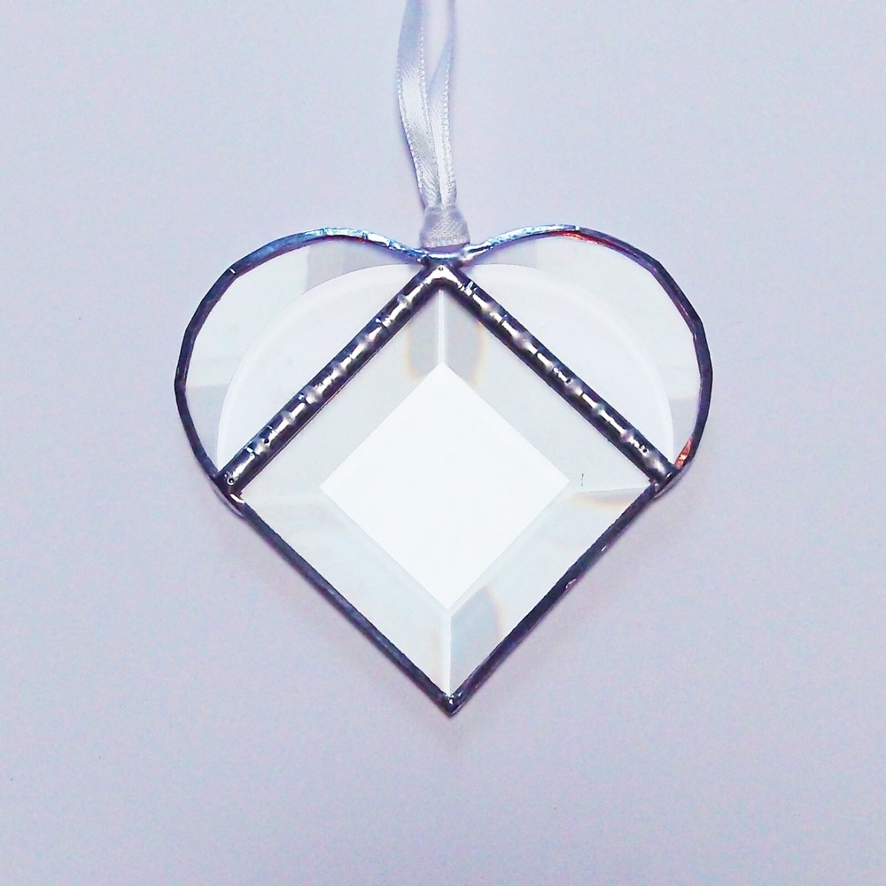 Crystal Heart Suncatcher (3½")