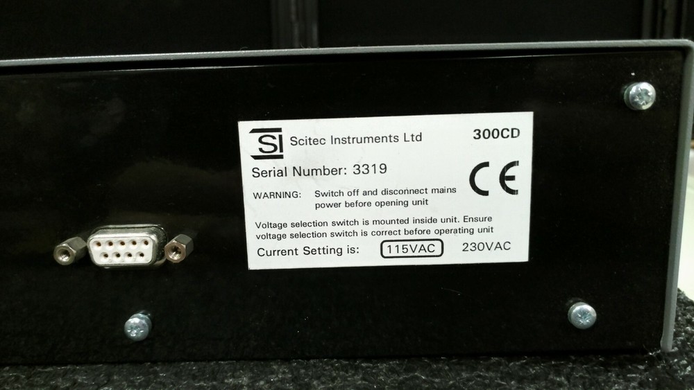 SI SCITEC Instruments 300CD High Stability Variable Frequency Optical Chopper