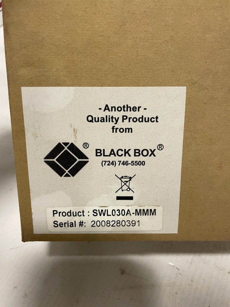 Black Box SWL030A-MMM Data Switch -NIB