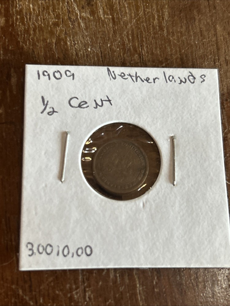 1909 Netherlands 1/2 Cent